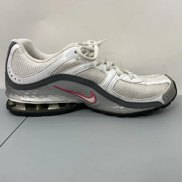 Nike Reax Run 5 Sneakers Shoes Running Training Athletic Silver White Womens 8 - Picture 11 of 14